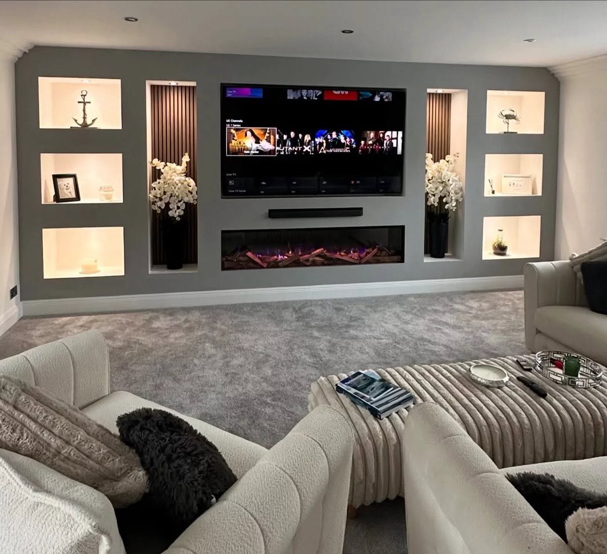 Custom media walls